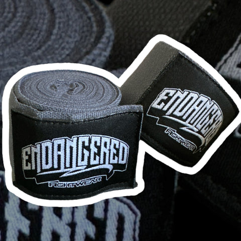 Endangered Fightwear Hand Wraps - Grey