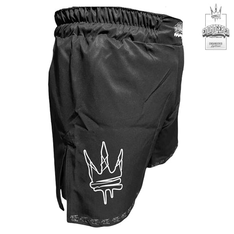 MMA Hybrid Shorts - Fightwear Black Endangered