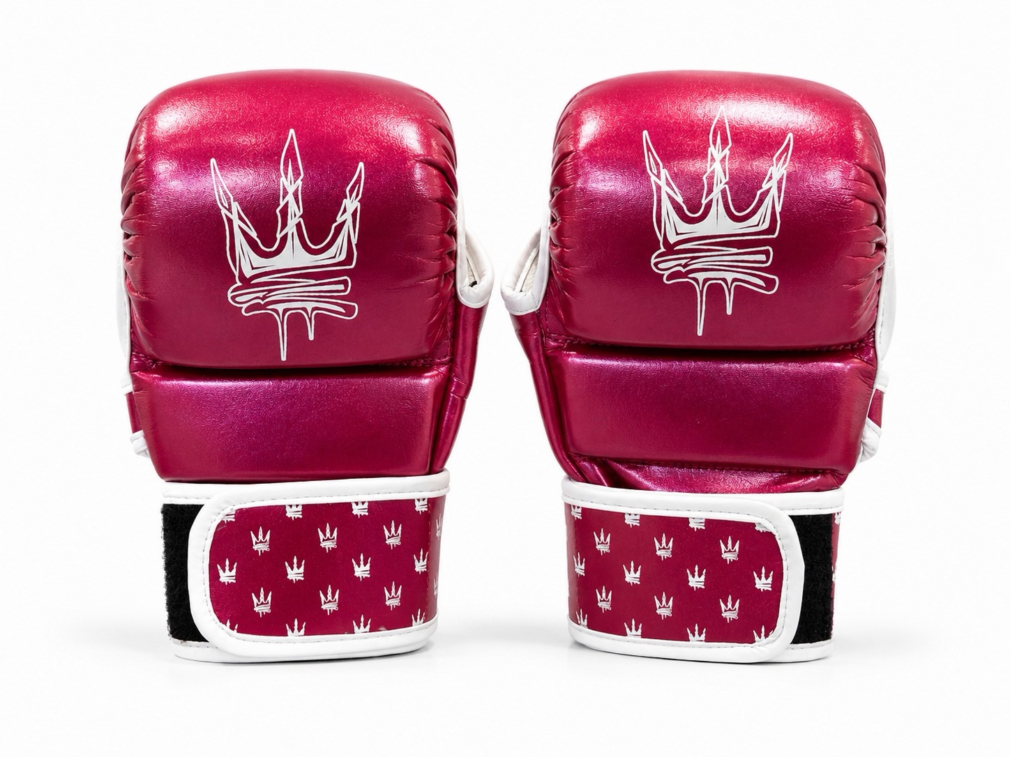 MMA Training Gloves 7oz Pink Metalic
